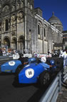 Bugatti GP grid line-up, a highlight of the Circuit des Remparts, Angoulme. (101kb)