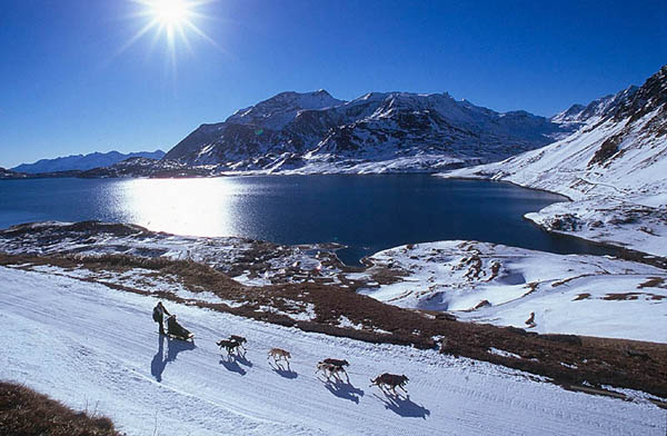 The Lac du Val Cenis (Haute-Maurienne), during the Grande Odysse.