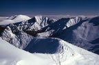 Le Mont Dore's extinct volcanoes provide a different skiing experience. (75kb)